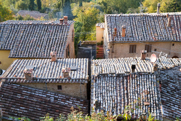 tuscany landscape of traditional villages