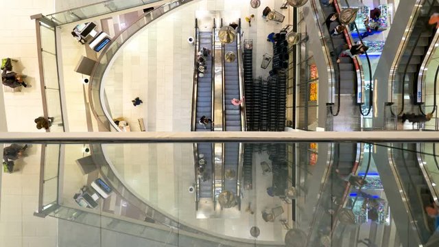 People walking in a shopping centre