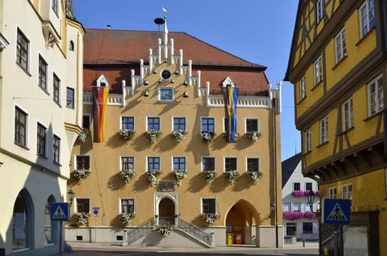 Rathaus mit Glockenspiel,  Donauwörth