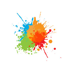 abstract splatter Color background. illustration vector design
