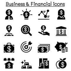 Business & Financial icon set