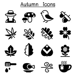 Autumn icon set
