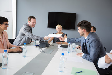 business people having discussion on business meeting.
