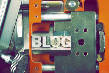 Fototapeta premium blog mechanics concept