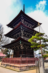 Old Japan pagoda style