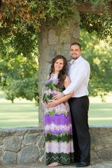 Fototapeta premium Young pregnant wife with her husband