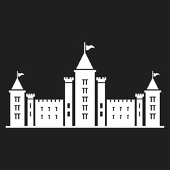 Fototapeta premium castle fortress icon