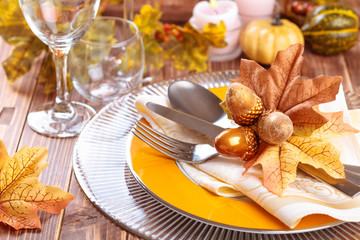 Thanksgiving dinner decoration.