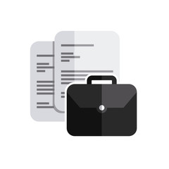 paper documents with business icon vector illustration design