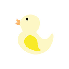 bath duck baby toy. game entertainment element. vector illustration