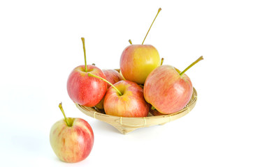 Red and yellow apple