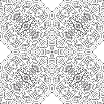 Seamless pattern with Love Hearts 
