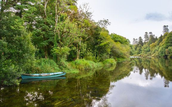 River at Cong Abbey, County Mayo, Ireland