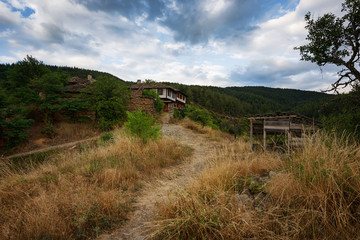 Summer time along the streets of Leshten village, Bulgaria