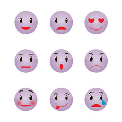 Set of Emoticons. Set of Emoji