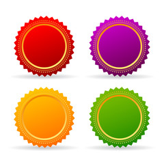 Award star icons set