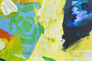 Detail of the Painting as a Background © simonidadj