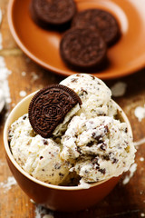 homemade chocolate  ice cream