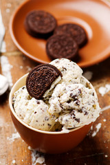 homemade chocolate  ice cream