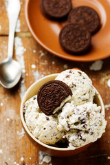 homemade oreo  ice cream