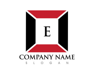 E Letter Frame Logo