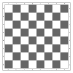 Chessboard on a white background. Vector