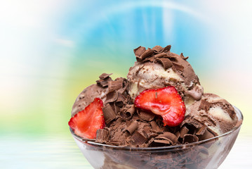 Ice cream close up