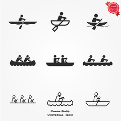 Rowing Icon set