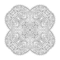 Decorative paisleys element