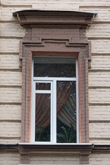 Old window in a classical style. Architecture