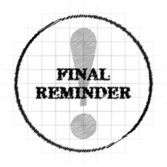 Final reminder icon