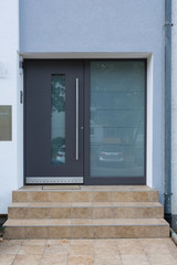 Architecture Modern Entryway Home Door Window Glass Material Entrance