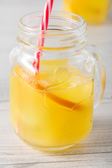 Fresh home made orange screwdriver cocktails
