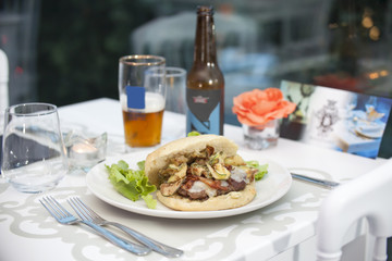 bun, gourmet, hamburger, burger, food, eating