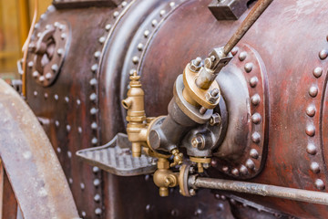 details of a steam locomotive