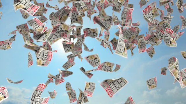 Newspapers fall news paper tabloid journalism headline story press paparazzi 4k