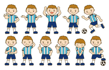 サッカー　選手　男の子