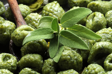 Gnocchi with spinach and ricotta với rau bina và met spinazie en spinaci Ẩm thực Ý Kuchnia włoska Cucina italiana Italiaanse keuken 이탈리아 요리 義大利飲食 Olasz gasztronómia Italian cuisine     © Comugnero Silvana
