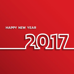 Fototapeta na wymiar Happy new 2017 year. Greetings card. Colorful design. Vector ill
