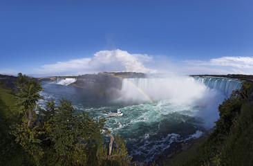 World of wonder Niagara Falls view from the Canada border