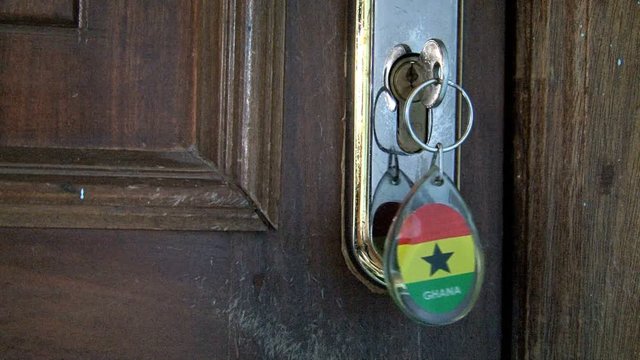 Ghana flag keycord