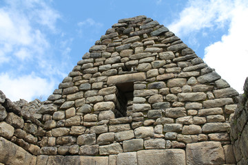 Fototapeta na wymiar Stone Structure at Machu Picchu