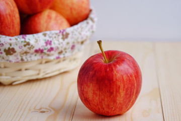Red apple.