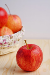 Red apple.