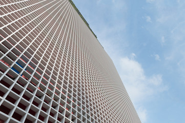 Office building in the city under blue sky