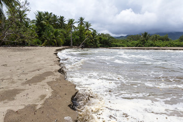 Costa Rican south pacific beach