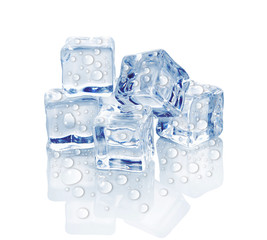 ice isolated on white background.