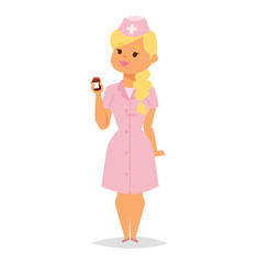 Doctor character vector isolated