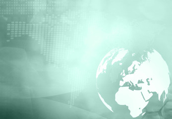 Europe map technology style artwork for your design