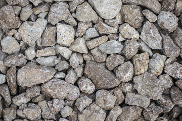 Crushed limestone aggregate